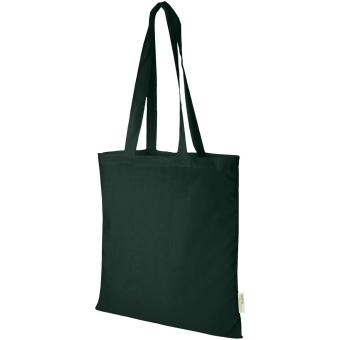 Orissa 140 g/m² GOTS organic cotton tote bag 7L Dark green