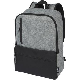 Reclaim 15" GRS recycled two-tone laptop backpack 14L Black/gray