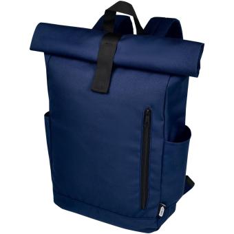 Byron 15.6" GRS RPET roll-top backpack 18L Navy