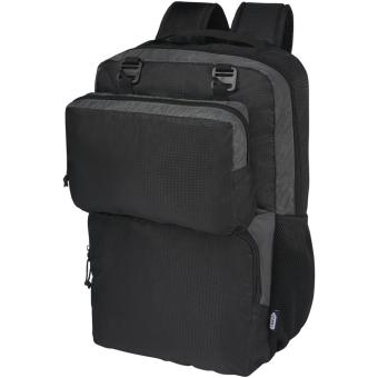Trailhead 15" GRS recycled lightweight laptop backpack 14L Black/silver