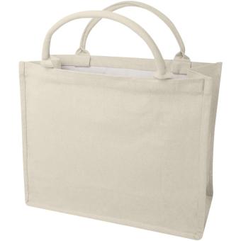Page 500 g/m² Aware™ recycled book tote bag Oatmeal