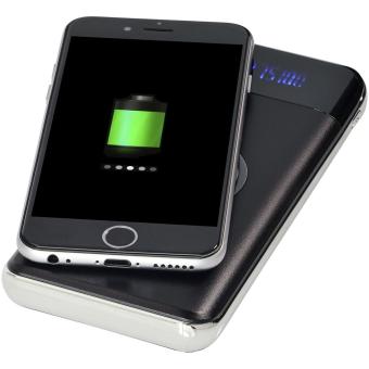 Constant 10.000 mAh wireless power bank with LED Black