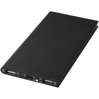 Plate 8000 mAh aluminium power bank Black