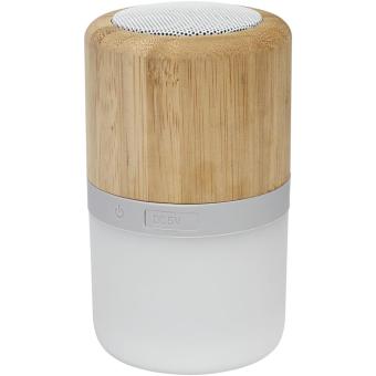 Aurea bamboo Bluetooth® speaker with light Nature