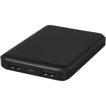 Gleam 5000 mAh ultraflache, Leuchtlogo Powerbank Schwarz