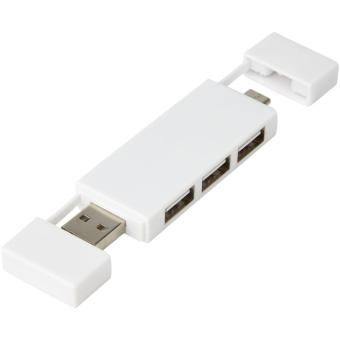 Mulan doppelter USB 2.0-Hub Weiß
