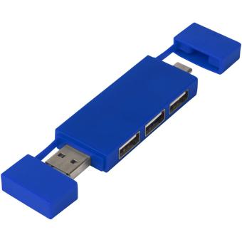 Mulan doppelter USB 2.0-Hub Royalblau