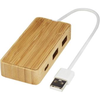 Tapas USB-Hub aus Bambus Natur