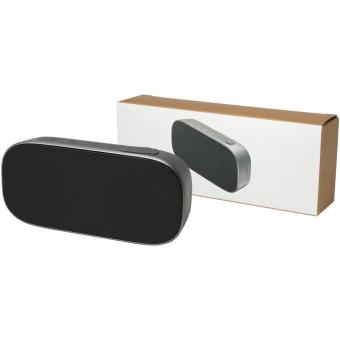 Stark 2.0 Bluetooth® Lautsprecher aus recyceltem Kunststoff, 5W, IPX5 Silber/schwarz