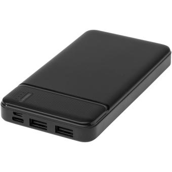 Loop 10.000 mAh Powerbank aus recyceltem Kunststoff Schwarz