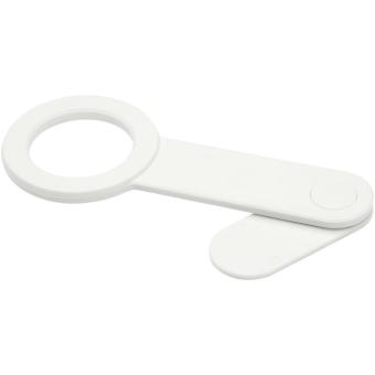 Hook recycled plastic desktop phone holder White