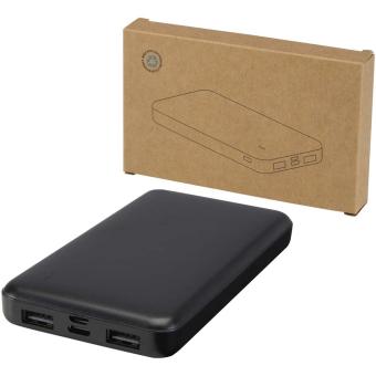 Intan 10 W 10.000 mAh Powerbank aus recyceltem Kunststoff Schwarz