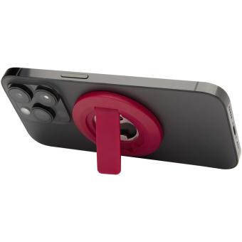Ain recycled plastic magnetic phone stand with bottle opener Red