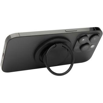 Albali recycled plastic magnetic phone holder with ring stand Black