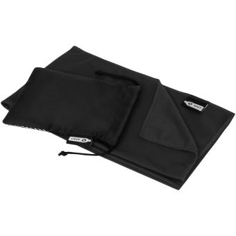 Raquel cooling towel made from recycled PET Black