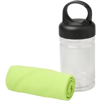 Remy cooling towel in PET container Lime
