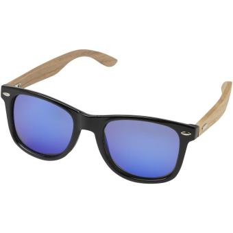 Hiru rPET/wood mirrored polarized sunglasses in gift box Timber