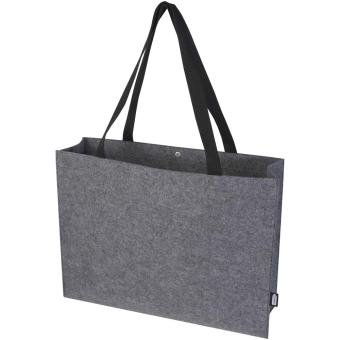 Felta Tragetasche mit Zwickel aus recyceltem GRS-Filz 20 L Grau