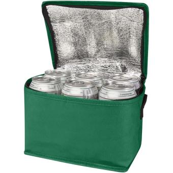 Spectrum 6-can recycled non-woven cooler bag 4L Green
