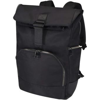 Rhine 15" Rolltop-Rucksack aus recyceltem GRS-Material 18 L Schwarz