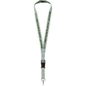 Balta recycled PET lanyard with safety breakaway and buckle 