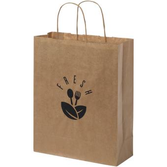 Kraft 80 g/m2 paper bag with twisted handles - 25 x 11 x 32 cm Nature