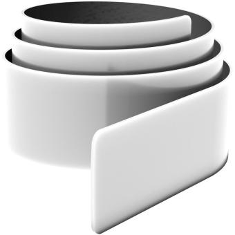 RFX™ 34 cm reflektierendes PVC Schnapparmband Weiß