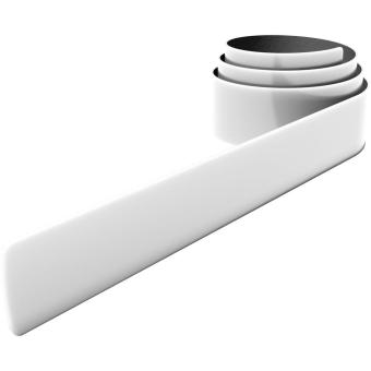 RFX™ 44 cm reflektierendes Sicherheits-Schnapparmband aus PVC Weiß