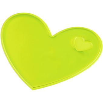 RFX™ S-12 heart M reflective PVC sticker Neon yellow