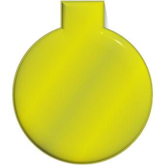 RFX™ M-10 round reflective PVC magnet large Neon yellow