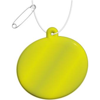 RFX™ H-09 oval reflective PVC hanger Neon yellow