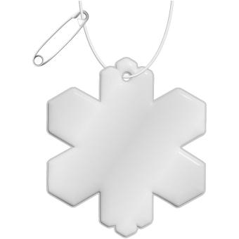 RFX™ H-10 snowflake reflective PVC hanger White