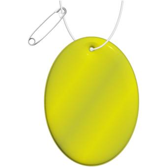 RFX™ H-12 oval reflective TPU hanger Neon yellow