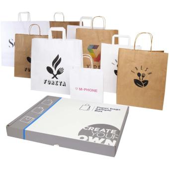 Kraft paper bags sample box White