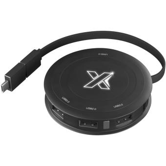 SCX.design H16 5W wireless charger & hub Black