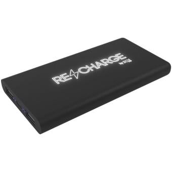 SCX.design P40 10.000 mAh light-up wireless rubber power bank Black