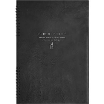 EcoNotebook NA4 with PU leather cover Black