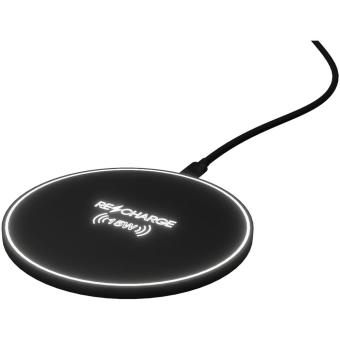 SCX.design W21 15W light-up logo wireless charging pad Black