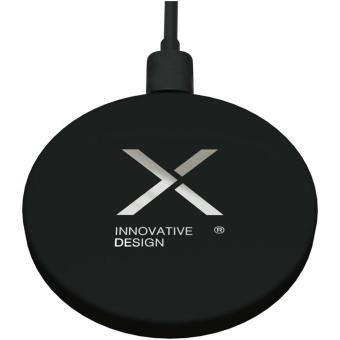 SCX.design W37 15W extra slim kabelloses Ladepad aus recyceltem Aluminium Schwarz