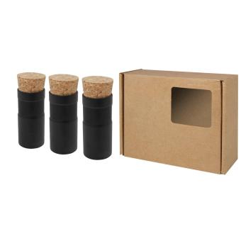 Hey Pots desktop garden herb mix - set of three Black