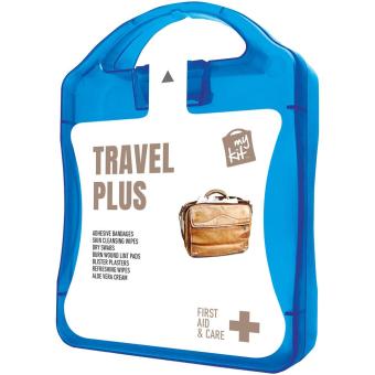 mykit, first aid, kit, travel, travelling Blau