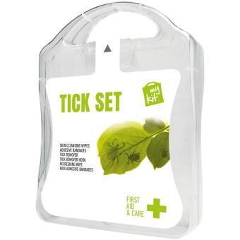 mykit, first aid, kit, ticks Weiß