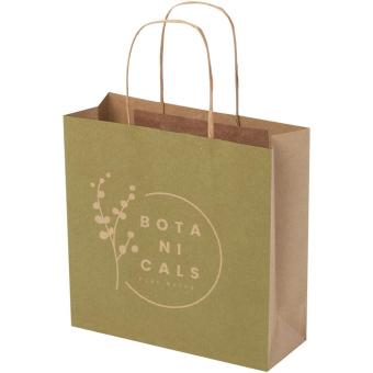 Kraft 120 g/m2 paper bag with twisted handles - small Nature