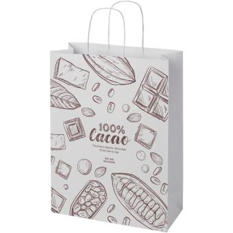 Kraft 120 g/m2 paper bag with twisted handles - 31 x 12 x 41 cm 