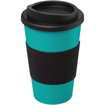 Americano® 350 ml insulated tumbler with grip Blue/black