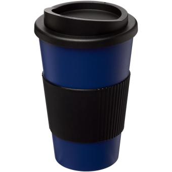 Americano® 350 ml insulated tumbler with grip, blue Blue,black