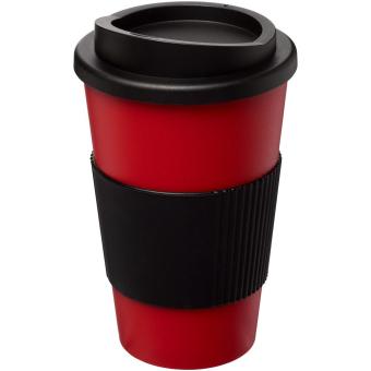 Americano® 350 ml insulated tumbler with grip Red/black