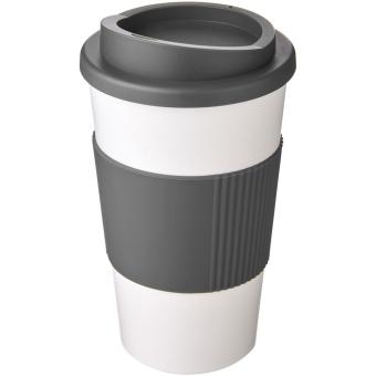 Americano® 350 ml insulated tumbler with grip White/grey