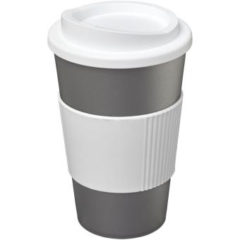 Americano® 350 ml insulated tumbler with grip White/silver