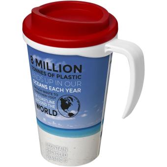 Brite-Americano® grande 350 ml insulated mug White/red